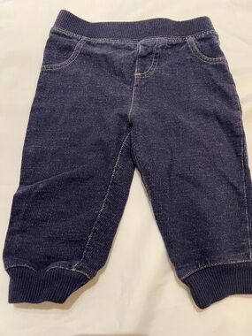 “Bundle 10/$13” Baby boy 6-9m Knit Jogger Pants - Navy Blue